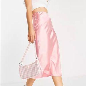 FOREVER 21 PINK MIDI SKIRT